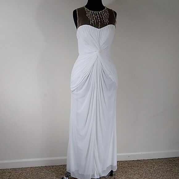 Vintage Formal White Wearing Women's Dress Size SM - Picture 1 of 16